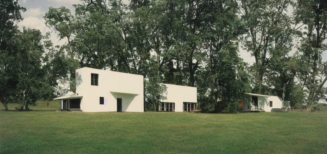 Image similar to farmhouse designed by buckminster fuller. landscape design by salvador dali. fujinon premista 1 9 - 4 5 mm t 2. 9. portra 8 0 0.