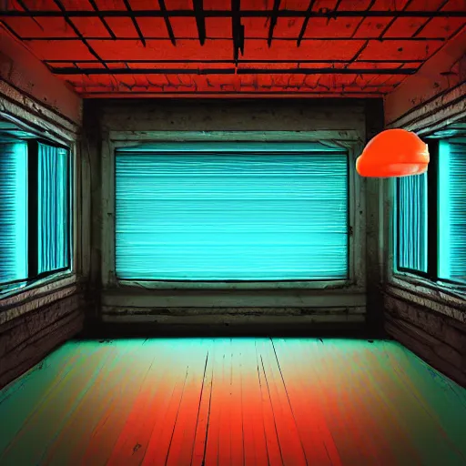 Prompt: orange and cyan, daytime, crowd of ex machina robots dancing in a 1 8 th century room in the sky, large windows, cloudy modern city outside of big windows, cables everywhere, old furniture, cables on walls, wooden parquet, dramatic, volumetric lighting, digital art, depth haze, cinematic, glow, 4 k