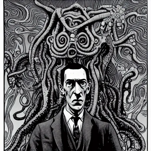 Image similar to H.P. lovecraft, dunwitch horror, eldritch abomination