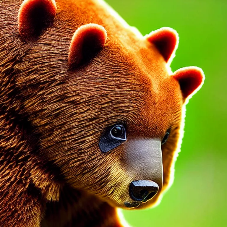 Image similar to close up national geographic photo of wild candy gummy bear wildlife photograph