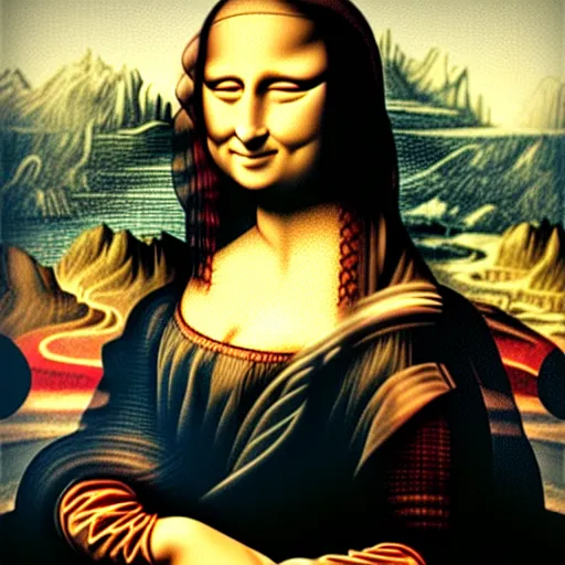 Prompt: the mona lisa by godmachine