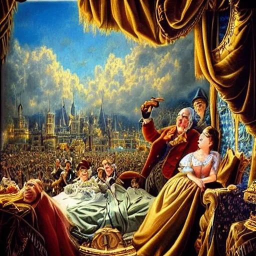Image similar to “help Kentucky” Realistic, Regal, Refined, Detailed Digital Art, Michael Cheval, Walt Disney (1937), François Boucher, Oil Painting, Steampunk, Highly Detailed, Cinematic Lighting, Unreal Engine, 8k