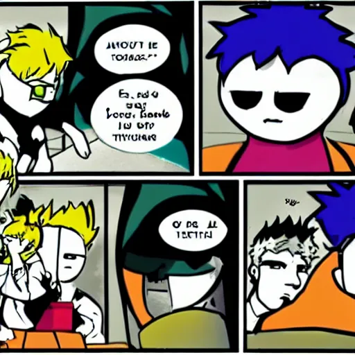 Image similar to a never before seen panel of the webcomic homestuck