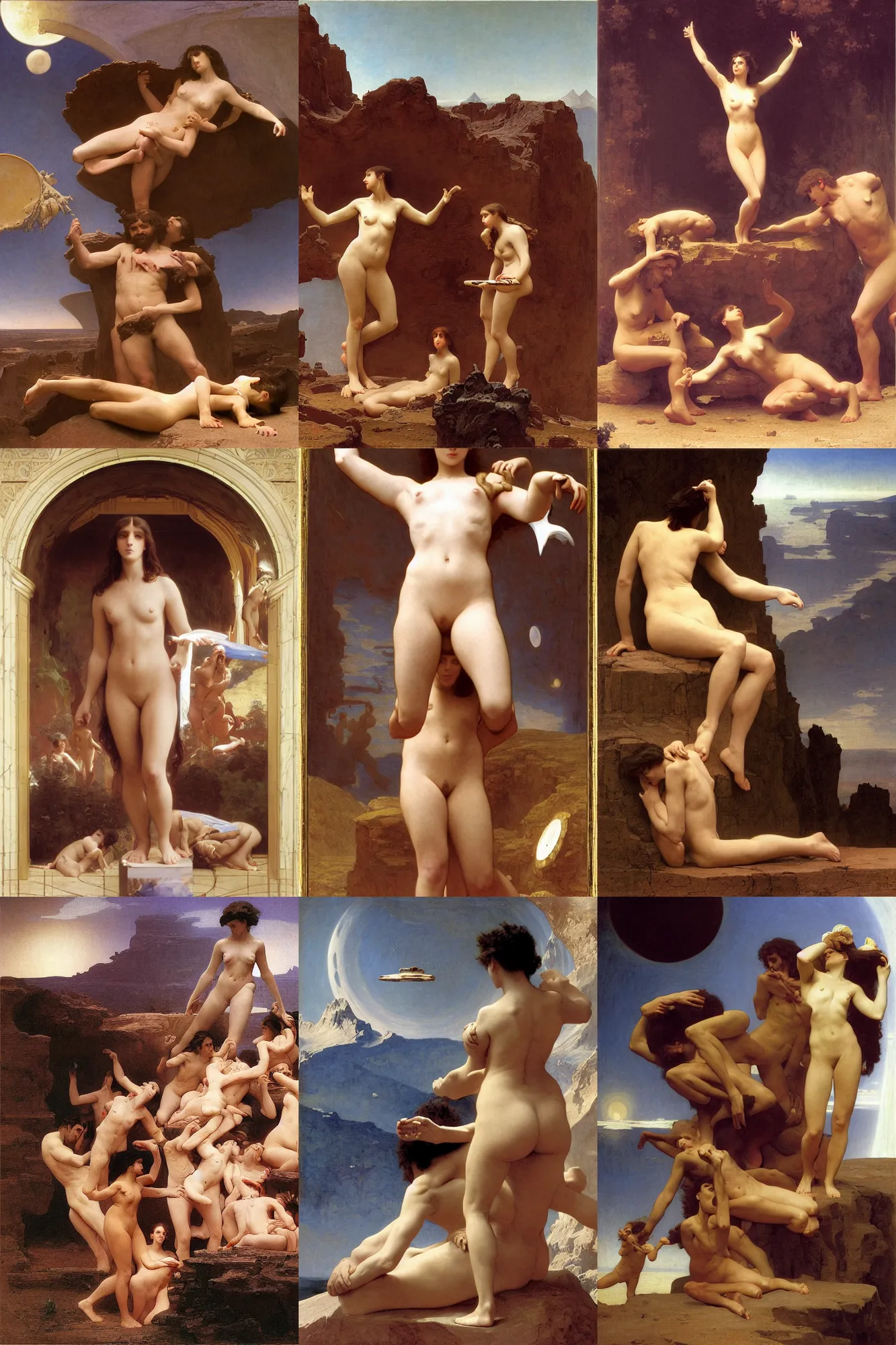 Prompt: asimov mars habitat by william - adolphe bouguereau, elizabeth jane gardner, alexandre cabanel, jean auguste dominique ingres, tony robert - fleury, john william waterhouse, francois - edouard picot, gustave courbet