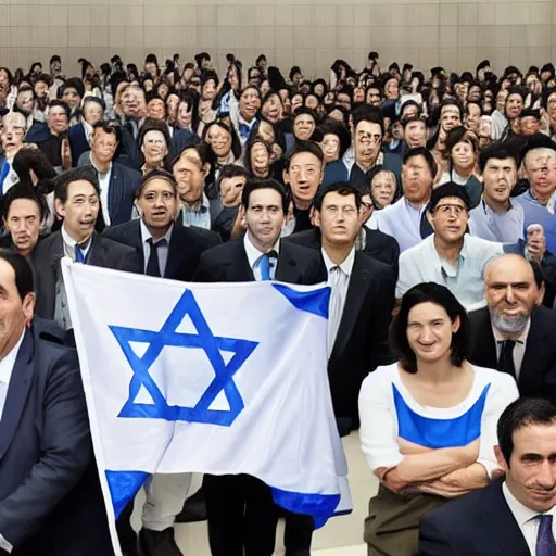 Prompt: the israeli politics as a japanese managa