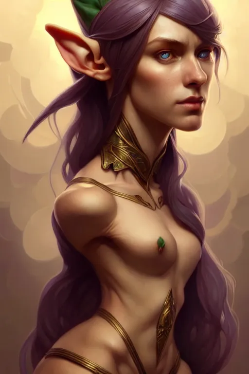 Prompt: symmetry!!! portrait of an elf, fantasy, complex, with a great figure, highly detailed, dynamic lighting, digital art, digital painting, artstation, wlop, clear focus, illustration, works by artgerm, greg rutkowski and alphonse mucha, 8 k