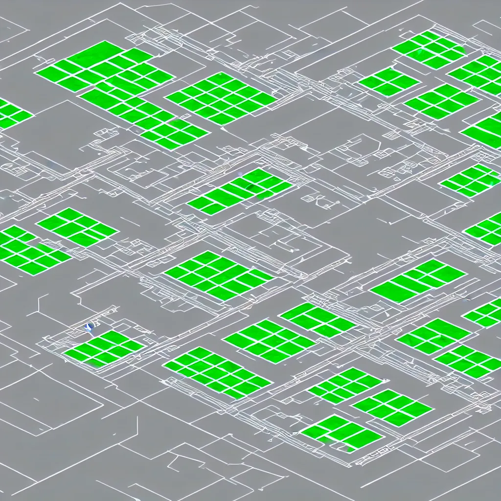 Image similar to a schematic for a factory designed to turn mobile phones into viable food for non viable humans. extra clean, hyper precise.