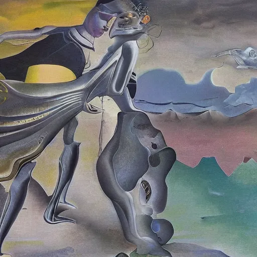 Image similar to If we had more time, We could live forever, Just you and I, We could be together, surrealism, in the style of Salvador Dali, oil on canvas, 8K beautiful detailed mural