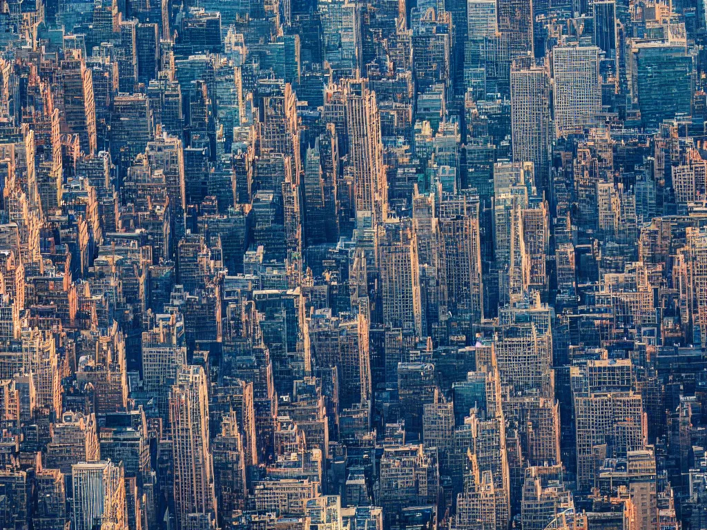 Image similar to 4K HD, high detail photograph, shot with Sigma f/ 4.2 , 250 mm sharp lens, shallow depth of field, subject= New York cityscape, consistent, high detailed light refraction, high level texture render