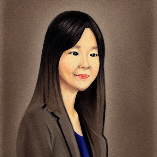 Office secretary portrait by WLOP, with a beautiful Stable Diffusion