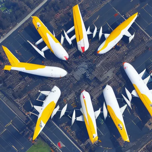 Image similar to Airbus a380 made of cheese, high quality aviation photograph, award winning