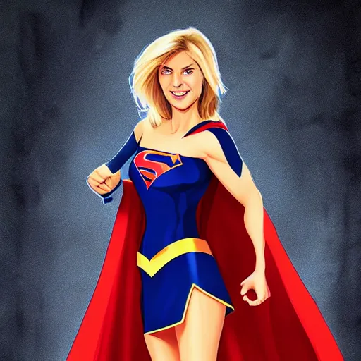 Image similar to cameron diaz as supergirl by artgerm