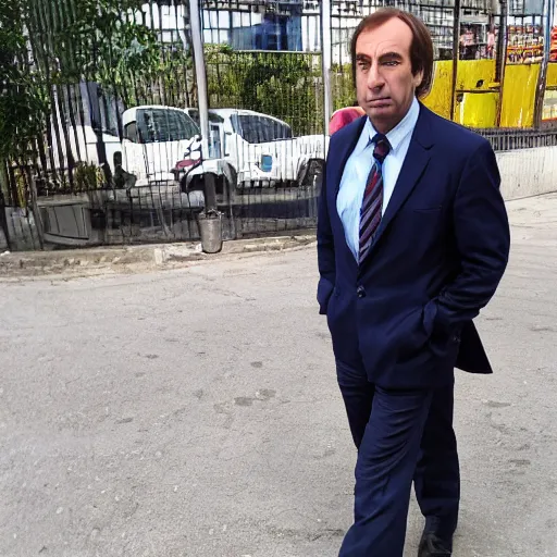 Image similar to saul goodman in serbia