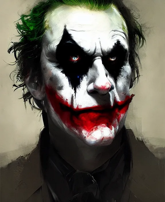 Image similar to joker by jeremy mann