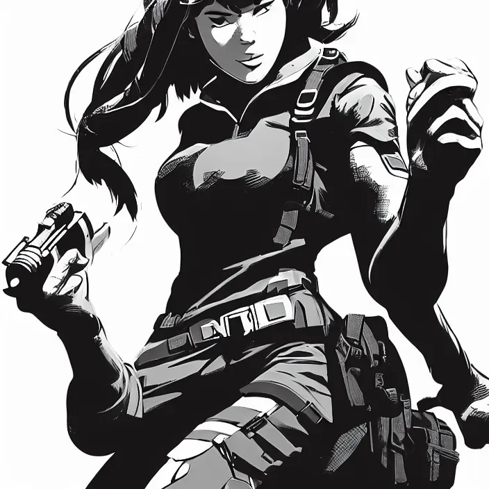 Image similar to the female protagonist, animation character design by jack kirby, action - adventure, sharp detail, artstation trending, conceptart. com