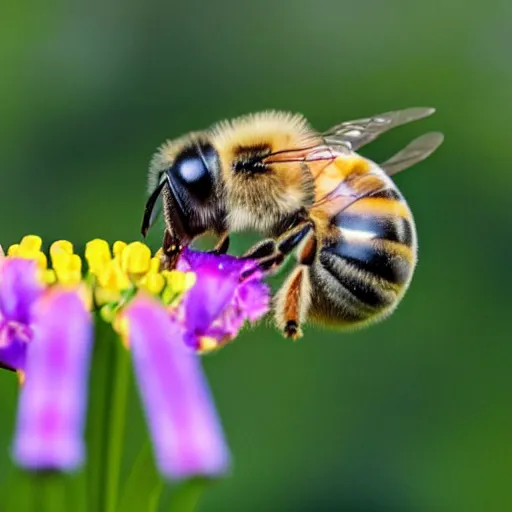 Image similar to photo of a bee that looks like a rabbit