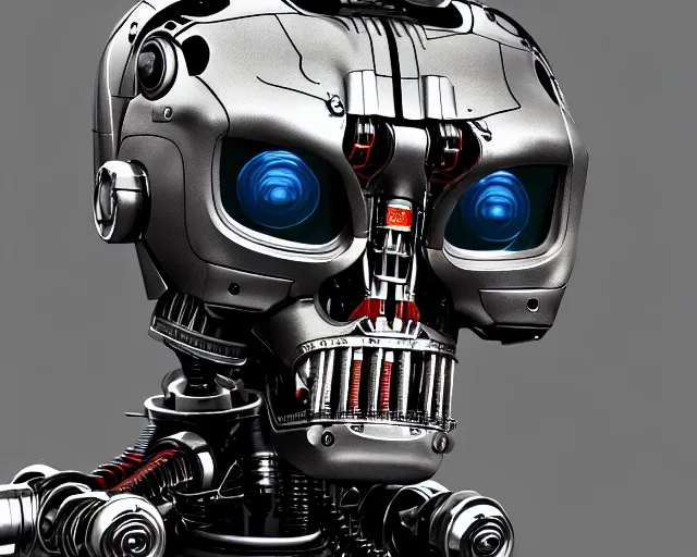 Image similar to terminator dachshund robot, mechanical, machine, octane render, concept art, sharp focus, hyper - realistic, intricate, detailed, eduard pronin, luka mivsek, ruan jia