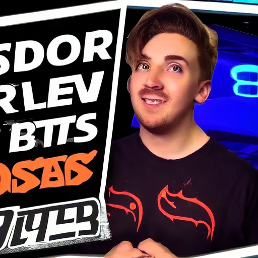 Prompt: youtuber thumbnail. mr beast. clickbait. saturated.