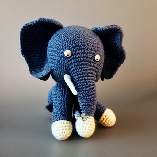 Prompt: a elephant amigurumi