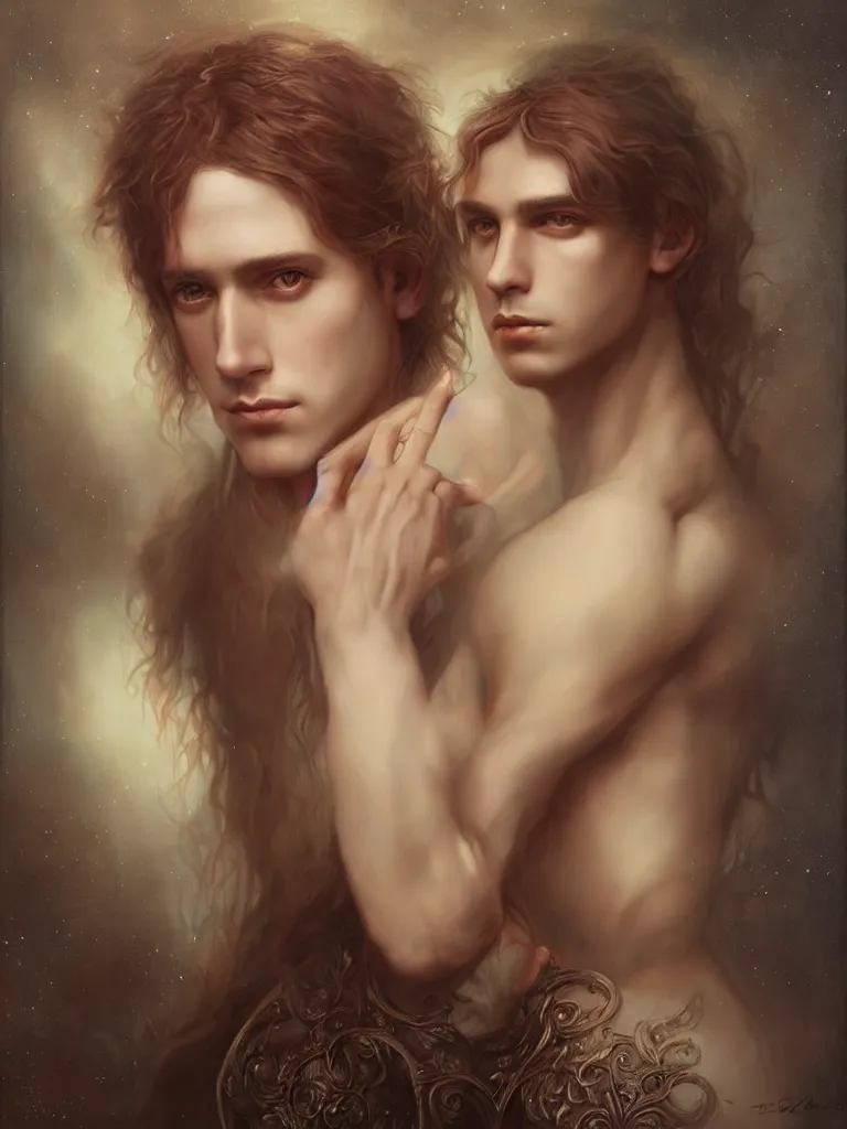 Prompt: Potrait of a Magical Renaissance Prince, by Tom Bagshaw