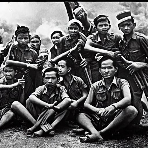 Prompt: indonesia 1 9 4 5