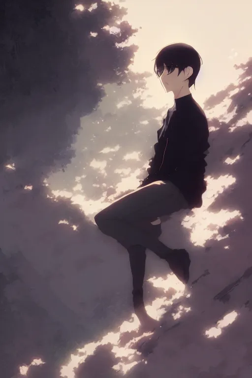 Image similar to steve jobs the anime, portrait, detailed, trending pixiv fanbox, by greg rutkowski abigail larson makoto shinkai takashi takeuchi studio ghibli jamie wyeth