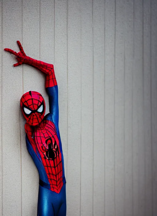 Image similar to photo of spiderman , 35mm, f/1.4, Golden Hour light, ,