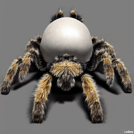 Image similar to anthropomorphic tarantula overwatch portrait 3D