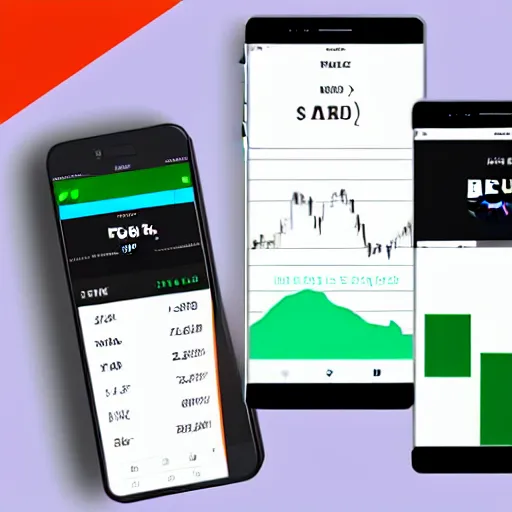 Prompt: high fidelity mockup designs for a stock trading mobile app