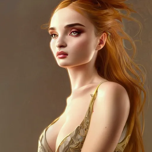 Image similar to beautiful kim petras, perspective, portrait, fantasy, ultra detailed, elegant, intricate, dynamic lighting, hyperrealism, digital art, digital painting, artstation, wlop, sharp focus, illustration, art by artgerm and greg rutkowski and alphonse mucha, 8 k