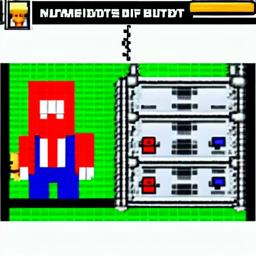 Image similar to trump as 8 - bit nintendo character sprite screenshot