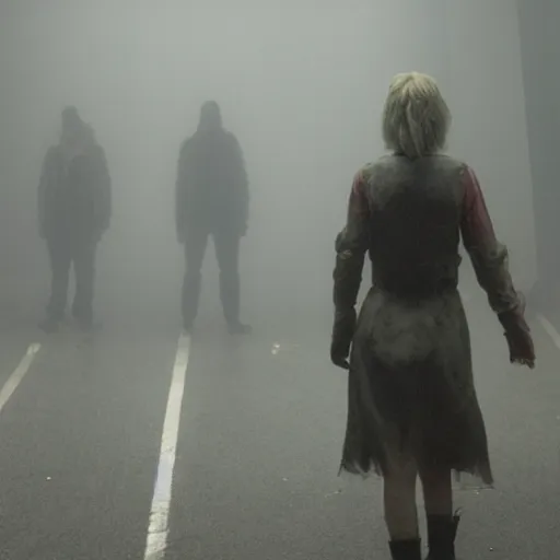 Prompt: leaked images from the new silent hill movie