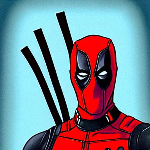 Image similar to Deadpool by Bob Ross