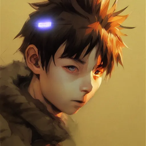 Prompt: realistic portrait of Killua, dramatic lighting, illustration by Greg rutkowski, yoji shinkawa, 4k, digital art, concept art, trending on artstation