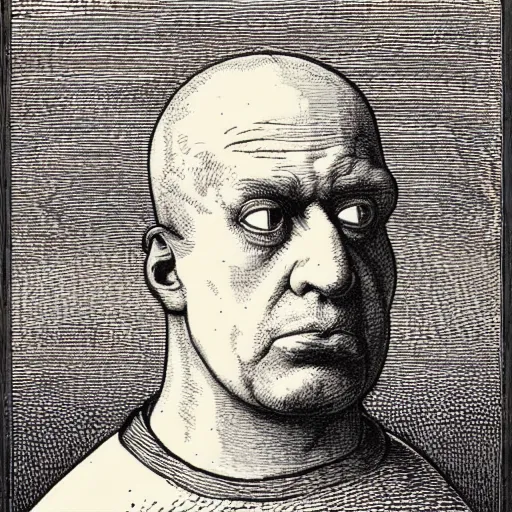 Image similar to Portrait of Homer Simpson by Gustave Doré