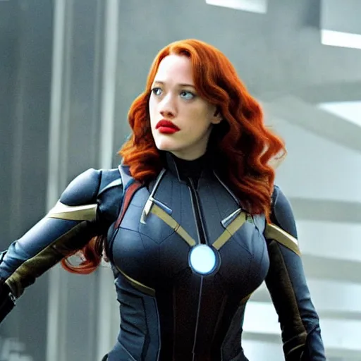 Image similar to a still of kat dennings as black widow in iron man 2 ( 2 0 1 0 )