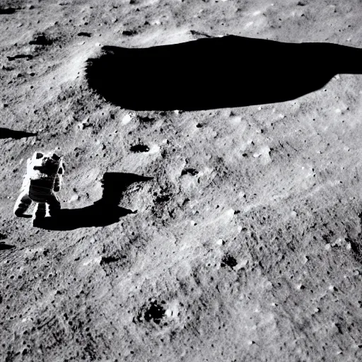 Image similar to a bear on the moon, in the style of the apollo 1 1 mission photographs