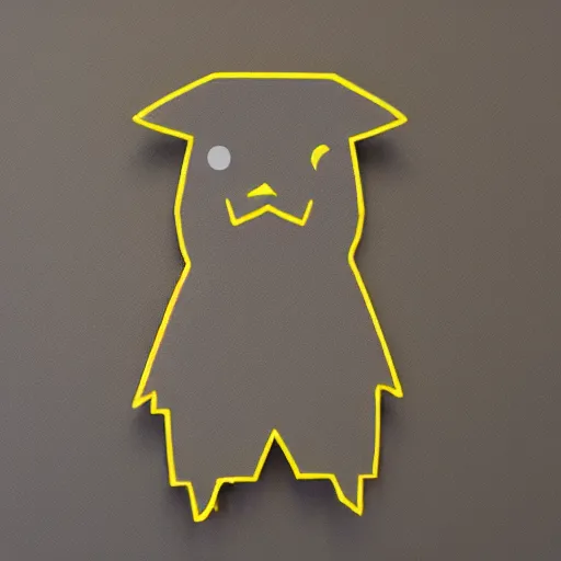 Image similar to a paperclip pikachu