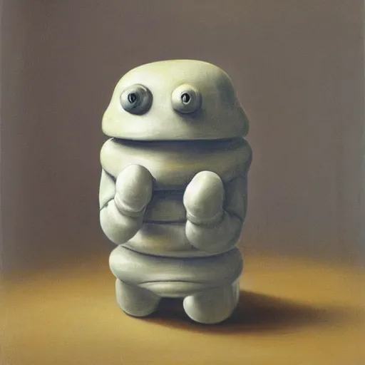 Image similar to tardigrade in style of vilhelm hammershoi