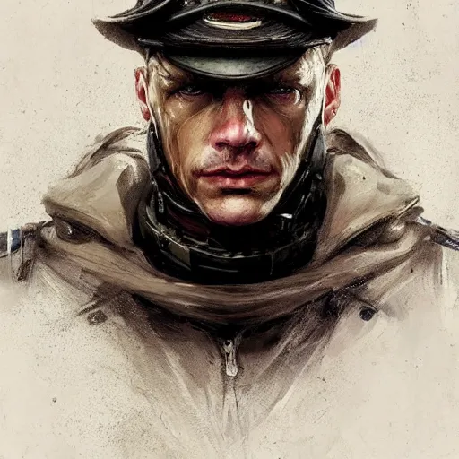 Prompt: portrait of john cobra, face portrait, epic, tragic, military art, fantasy, dieselpunk, hd shot, digital portrait, beautiful, artstation, comic style, by artgerm, guy denning, jakub rozalski, magali villeneuve and charlie bowater