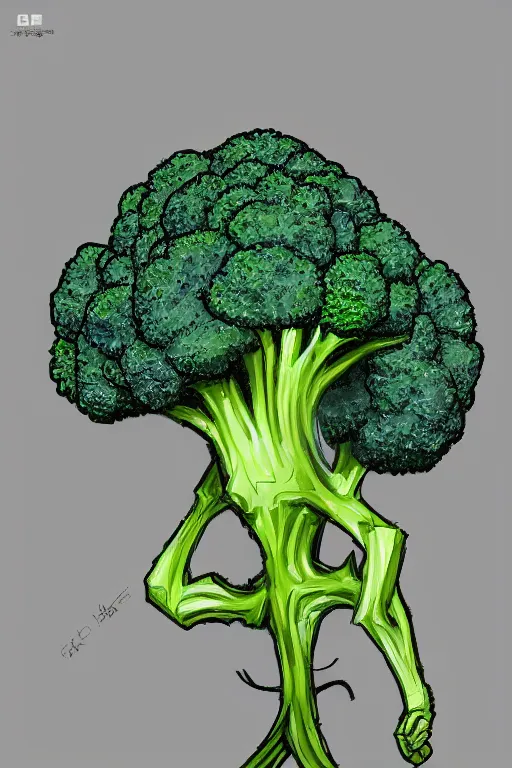 Image similar to ripped broccoli chad, full body, human figure, highly detailed, digital art, sharp focus, trending on art station, anime art style