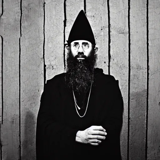 Image similar to “misanthropic rabbi, studio photo”