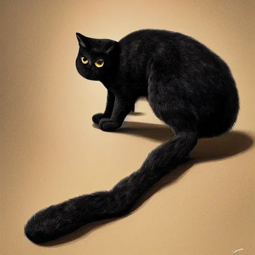 Image similar to black cloudy shadow shaped as a cat in the museum, cuddly fur, highly detailed, sharp focus, digital painting, artwork by Victor Adame Minguez + Yuumei + Tom Lovell + Sandro Botticelli