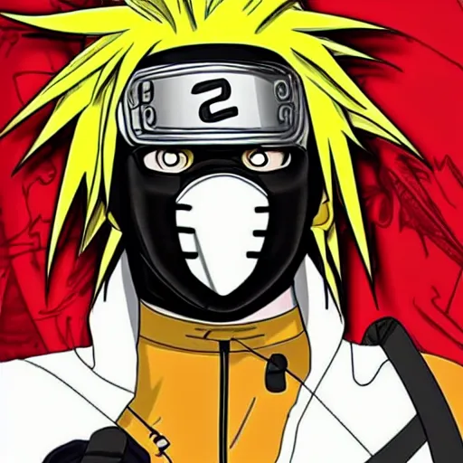 Image similar to elon mask naruto style