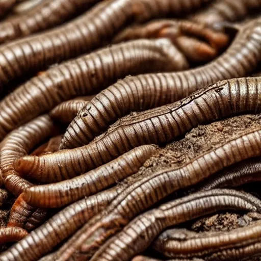 Image similar to the word worms spelled with earthworms