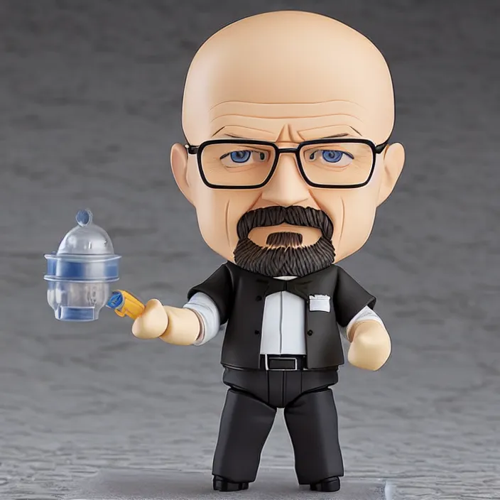 Image similar to walter white, an anime nendoroid of walter white, figurine, detailed product photo