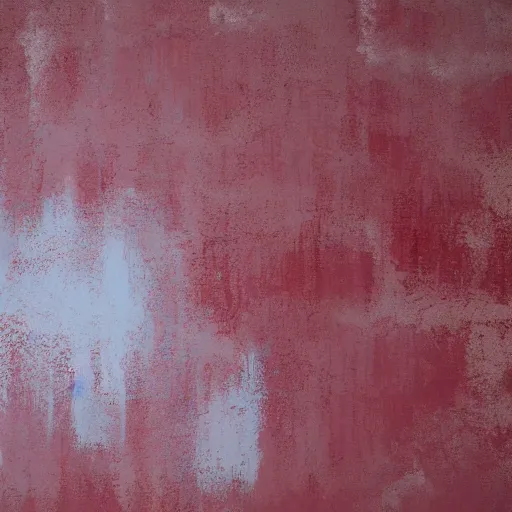 Prompt: a texture of an old red plaster wall by studio ghibli, thick brush strokes, hand painted, oil painted, brush strokes