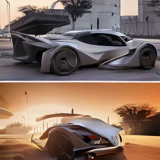 Image similar to khyzyl saleem car : medium size: 7, u, x, y, o medium size form panels: motherboard medium size forms : zaha hadid architecture big size forms: brutalist medium size forms: sci-fi futuristic setting: Ash Thorp car: ultra realistic phtotography, keyshot render, octane render, unreal engine 5 render , high oiled liquid glossy specularity reflections, ultra detailed, 4k, 8k, 16k: blade runner 2049 color colors : cinematic, high contrast: tilt shift: sharp focus