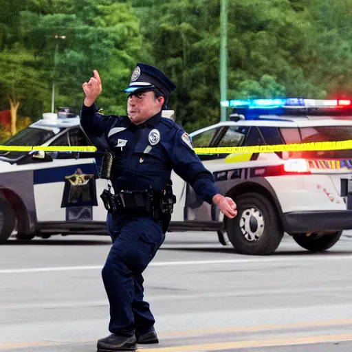 angry police officer