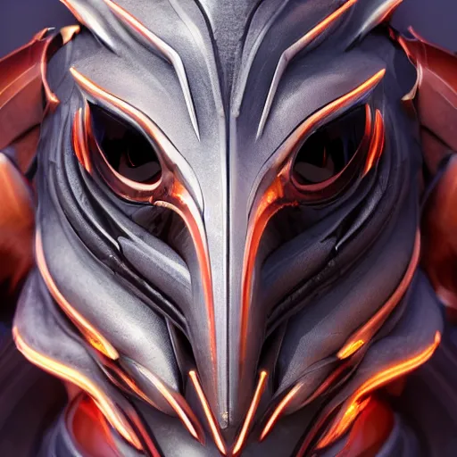 Prompt: stunning headshot of a beautiful anthropomorphic robot female dragon, with smooth and streamlined armor, standing and posing elegantly, well detailed dragon head with epic LED eyes and a warm maw, sharp and dangerous sleek design, two arms, beautiful digital art, artstation, DeviantArt, FurAffinity, professional, depth of field, close-up, hd, octane render, sunset lighting